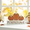 Set of 2 11.75"L Fall Wooden "PUMPKIN PATCH" Pumpkins Table Sign